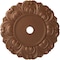 Ekena Millwork Angel Ceiling Medallion (Canopies up to 15 3/4"), 32 1/4"OD x 3 5/8"ID x 1 1/8"P, Polished Copper CM32ANPOS - alternate 1